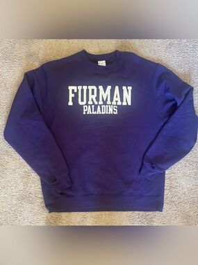 Champion Purple Furman Paladins Crewneck Sweatshirt